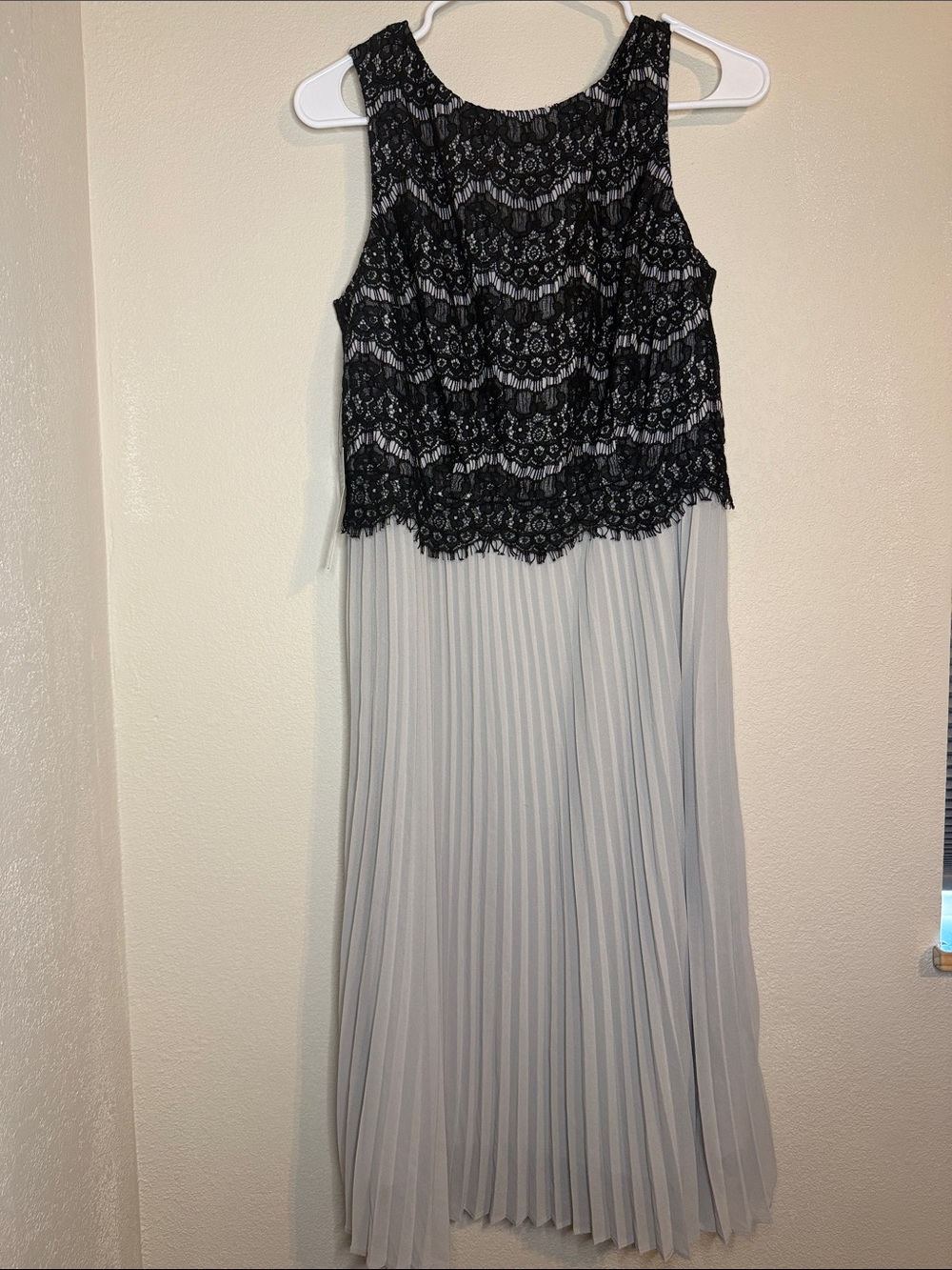 The Limited Black Lace Dress with Cream Lining